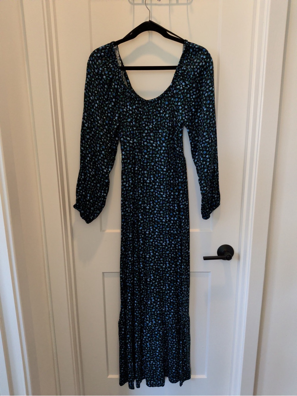 wild fable Navy Blue Floral Maxi Dress